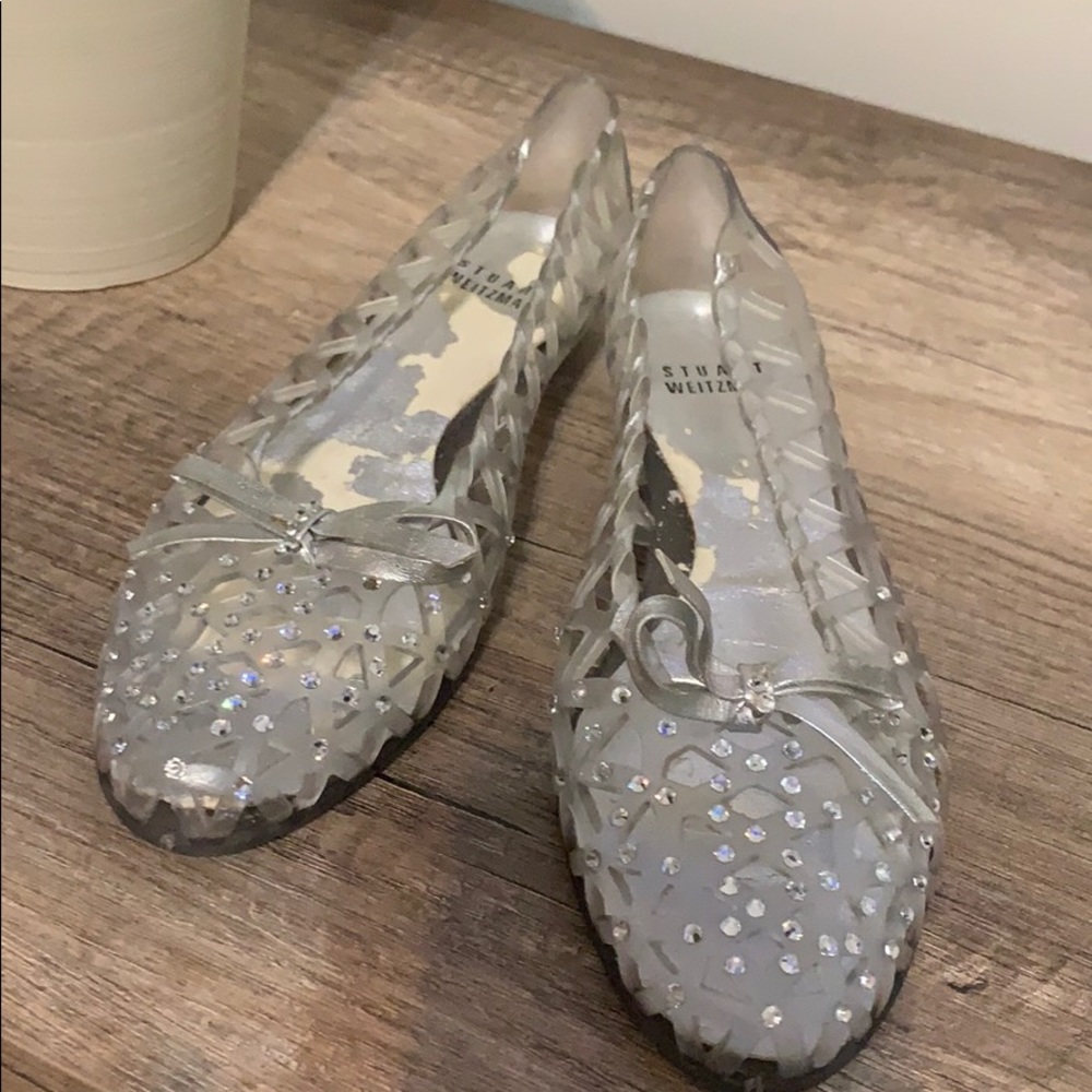Stuart Weitzman Sparkle Ballet Shoes